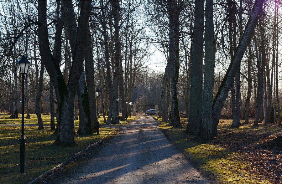 Parco del maniero di Vihterpalu in Estonia
