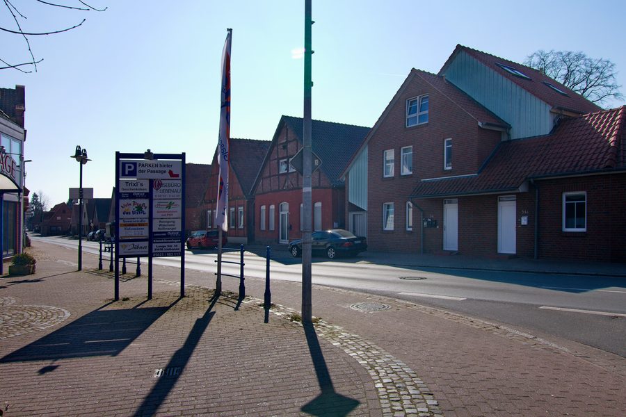 Vista del centro di Liebenau in Bassa Sassonia