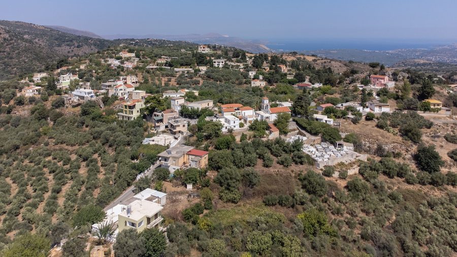 Vista aerea di Ramni, Apokoronas, Creta