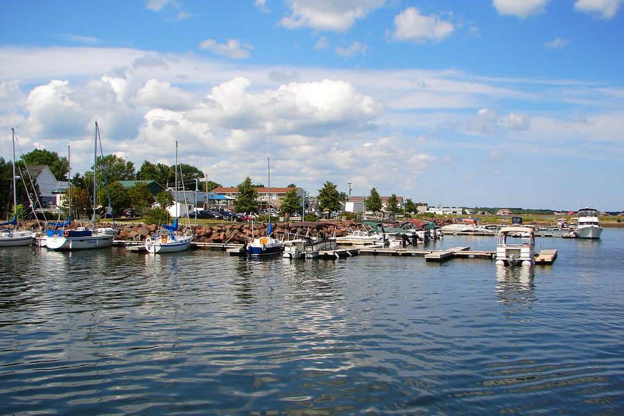 Veduta di Richibucto, New Brunswick, Canada