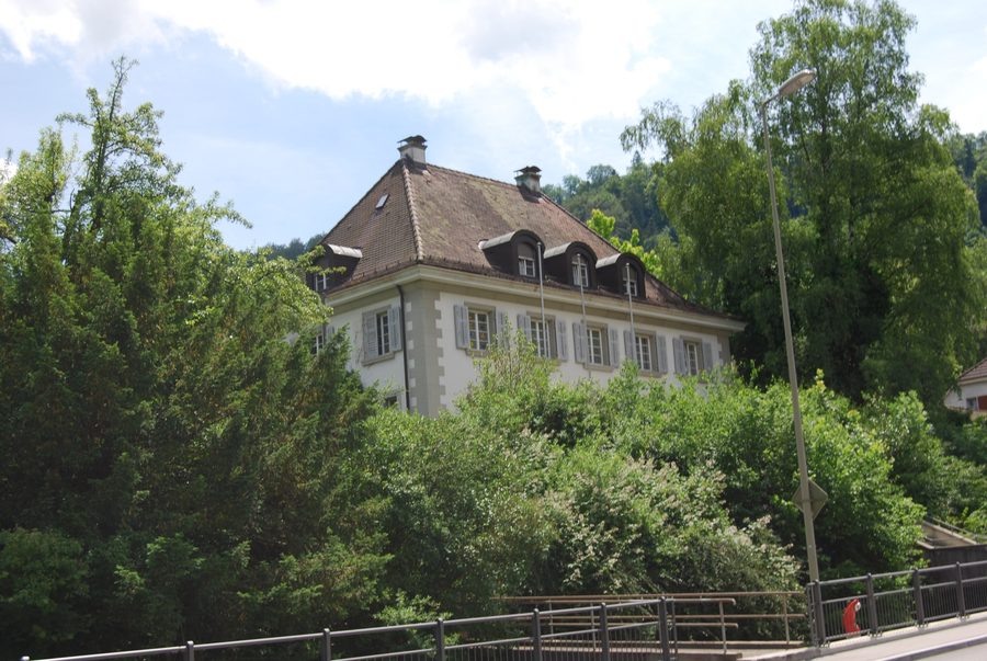 Vista del paese di Waldenburg nel Canton Basilea Campagna