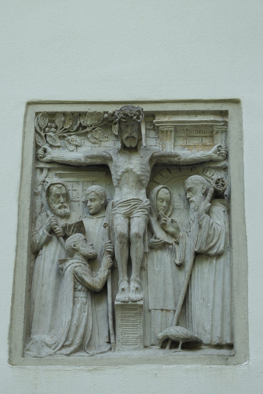 Cappella Ottilien dell’abbazia territoriale di Sankt Ottilien a Eresing con rilievo sul lato nord