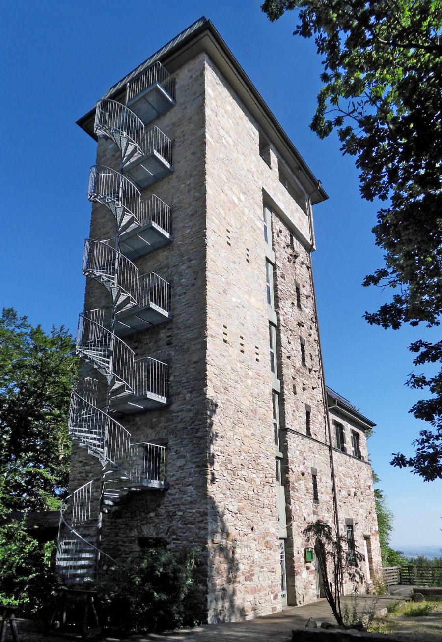 Torre panoramica sulla Hallgarter Zange nel massiccio del Rheingau
