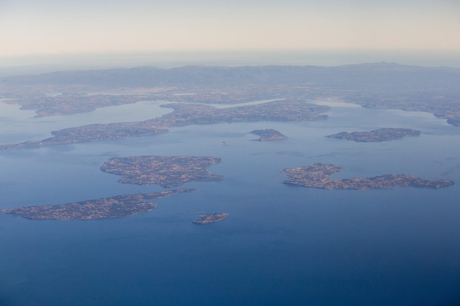 Isole dell’arcipelago di Chiloé al largo della costa del Cile