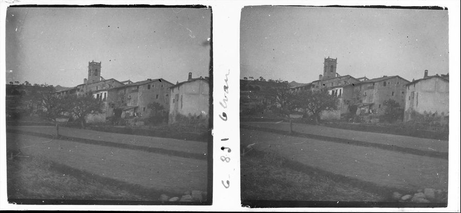 Vista panoramica di Olvan nella comarca catalana del Berguedà