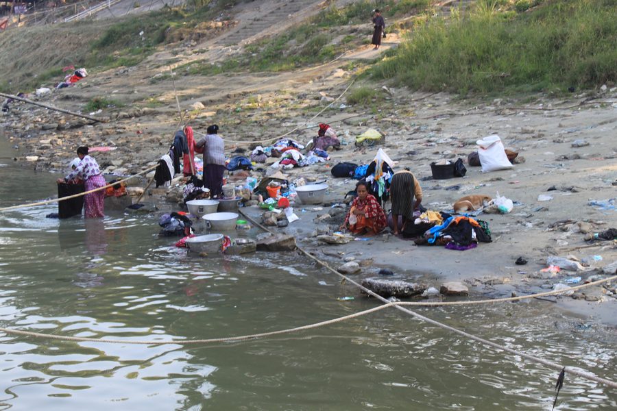 Fiume Ayeyarwady in Myanmar
