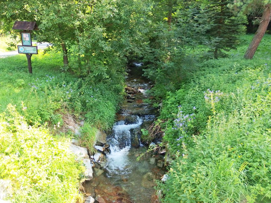 Veduta del paese di Bedřichov, una frazione di Oskava nel distretto di Šumperk