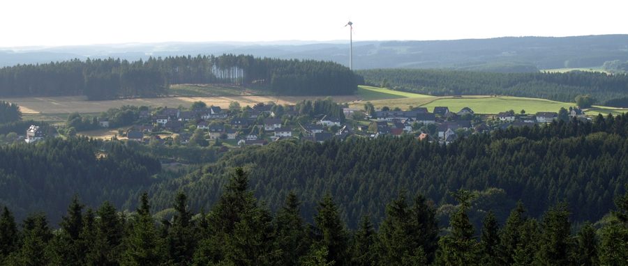Vista dalla torre panoramica Unnenberg su Dannenberg