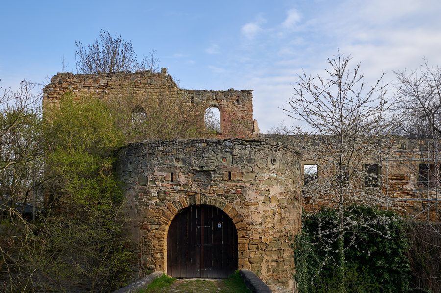 Storica rovina di castello a Wässerndorf presso Seinsheim
