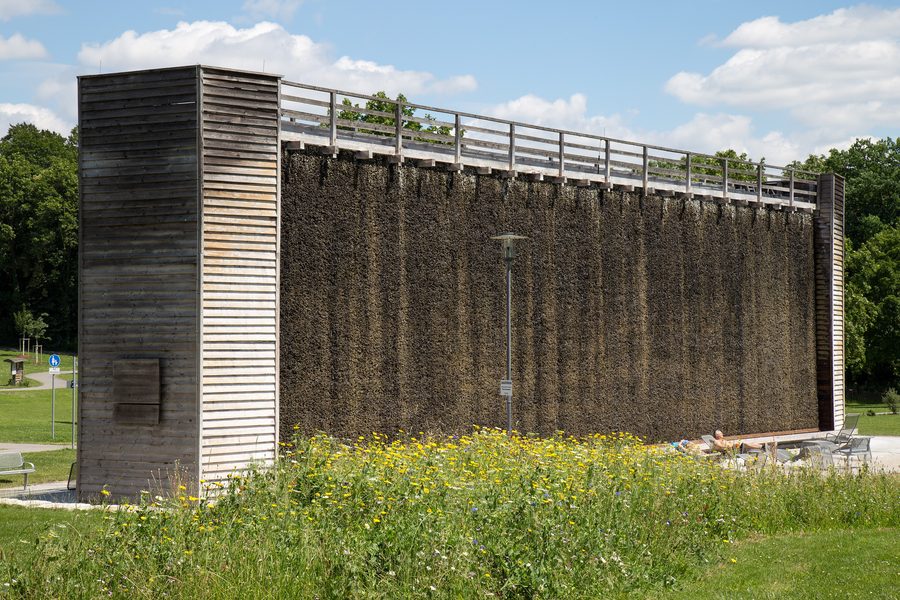 Torre di evaporazione nel giardino delle saline di Bad Rappenau