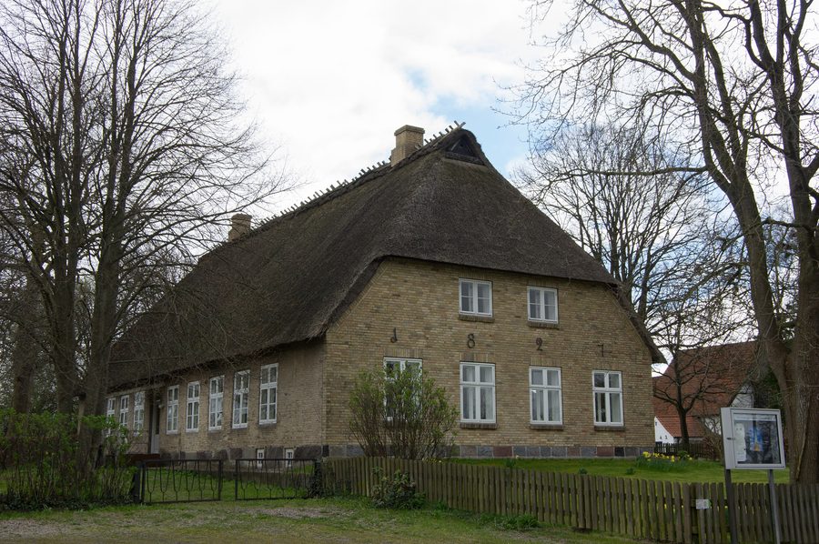 Chiesa tutelata come monumento a Brodersby-Goltoft nello Schleswig-Holstein