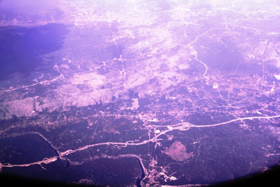 Veduta aerea del canyon della Cetina presso Šestanovac in Dalmazia