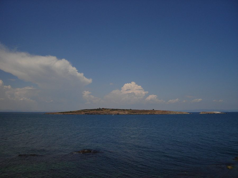 L'isola di Sveti Ivan nel Mar Nero vicino a Sozopol, Bulgaria