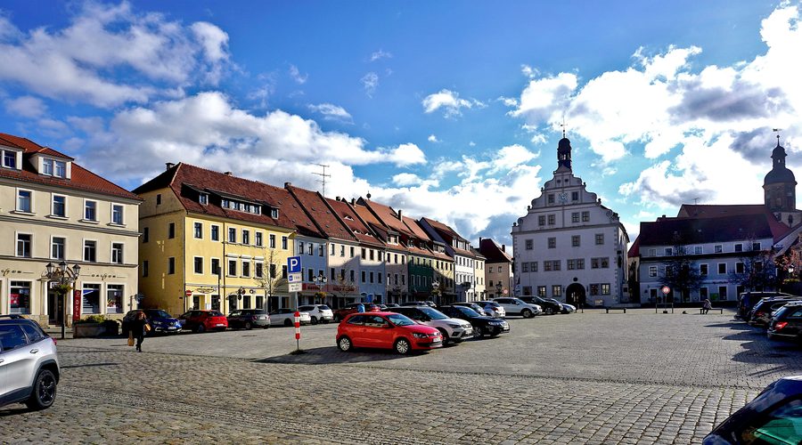 Piazza del mercato a Dippoldiswalde
