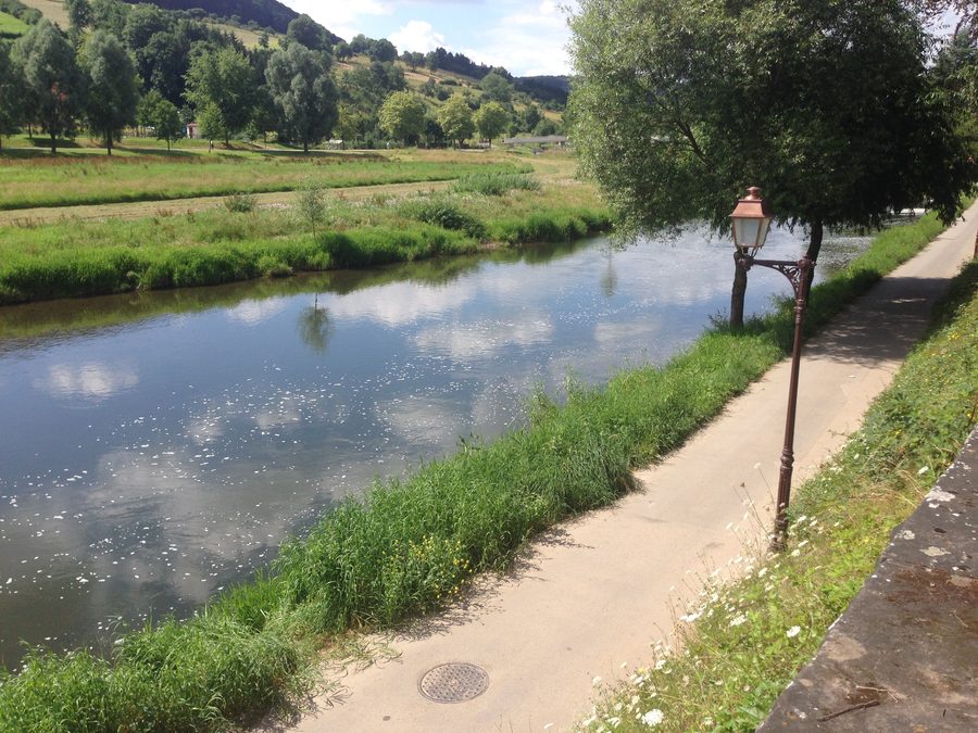 La Sauer a Diekirch, Lussemburgo