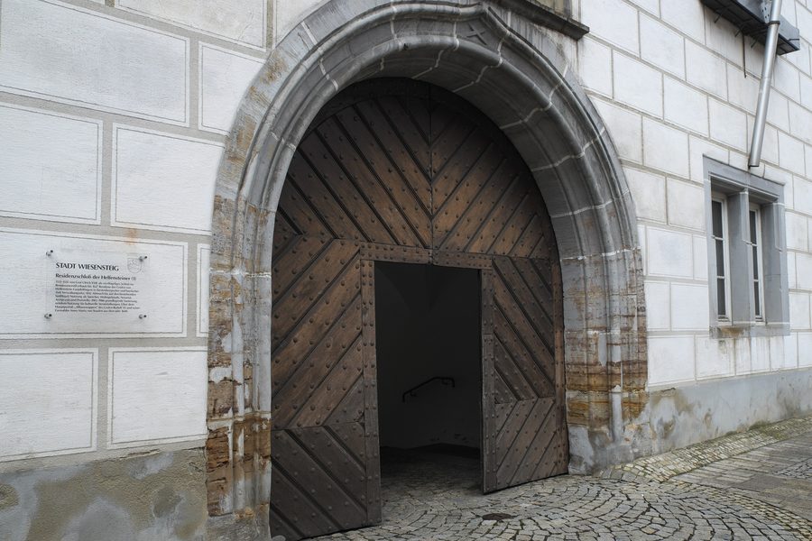 Portale d'ingresso del castello a Wiesensteig