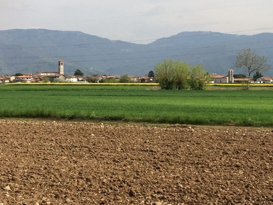 Panorama di Povoletto e del paesaggio circostante