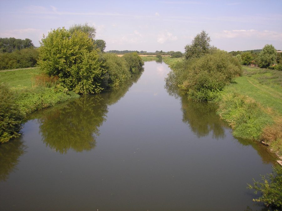 La Unstrut a Roßleben in Turingia