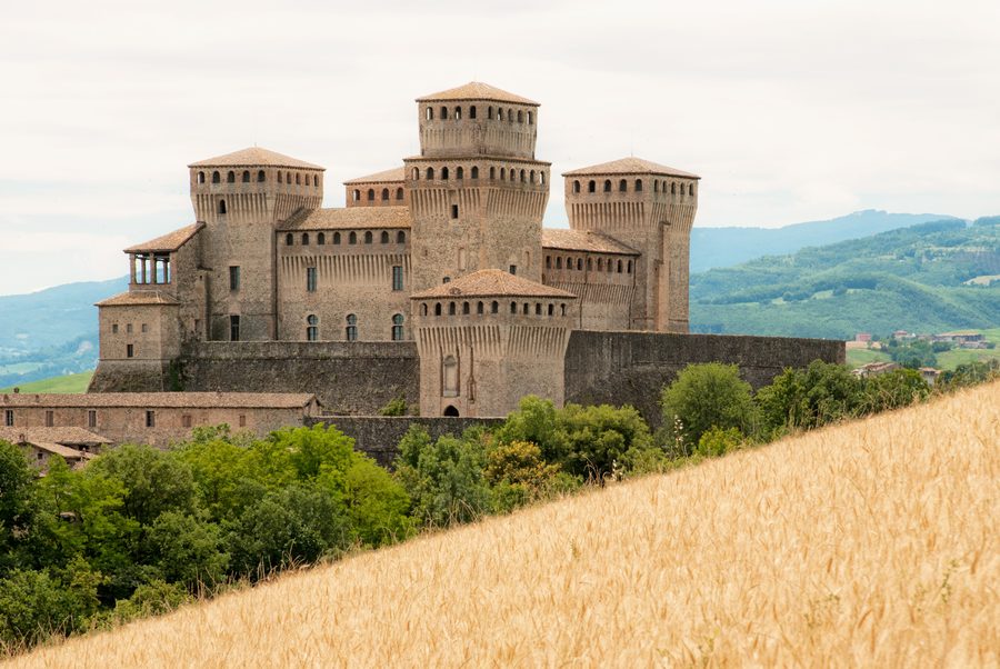 Castello di Torrechiara a Langhirano, provincia di Parma, Emilia-Romagna, Italia