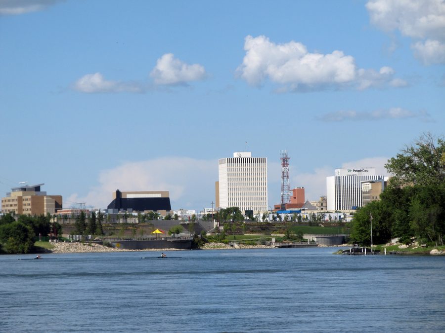 Vista del centro di Saskatoon