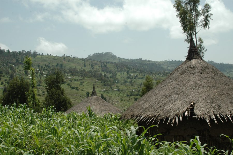 Paesaggio a East Hararghe, nell’Etiopia orientale