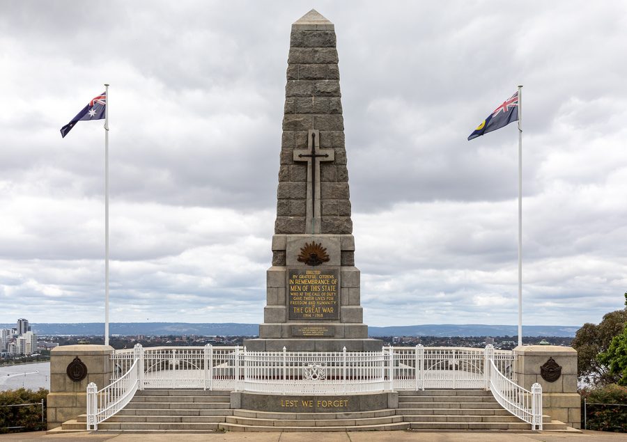 Il State War Memorial a Kings Park, Perth.