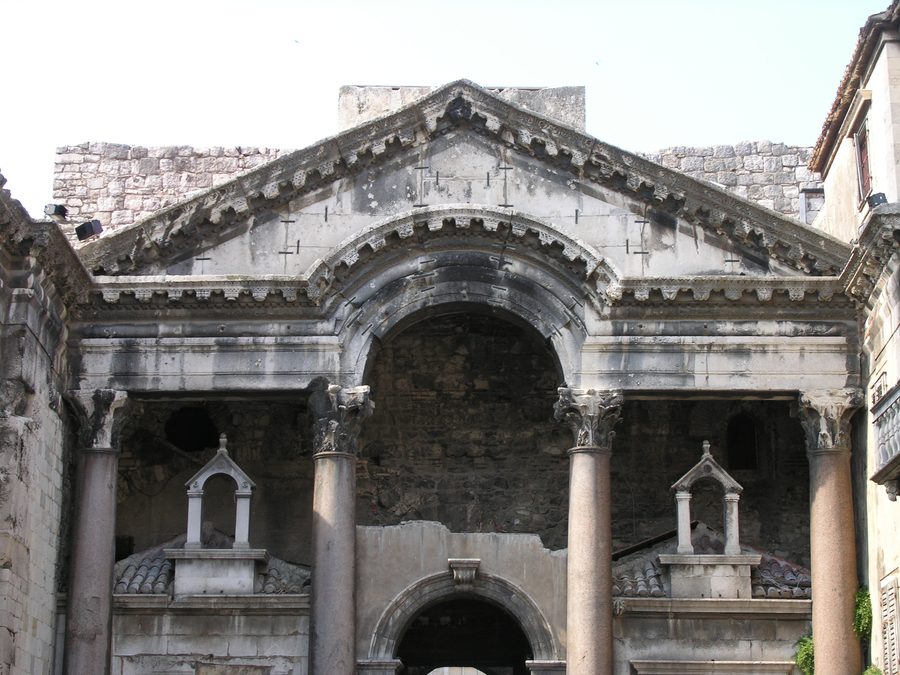 Complesso storico di Spalato con il Palazzo di Diocleziano in Croazia