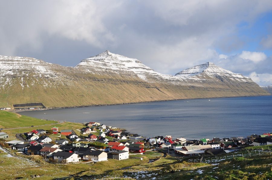 Syðrugøta sulla baia di Gøtuvík a Eysturoy
