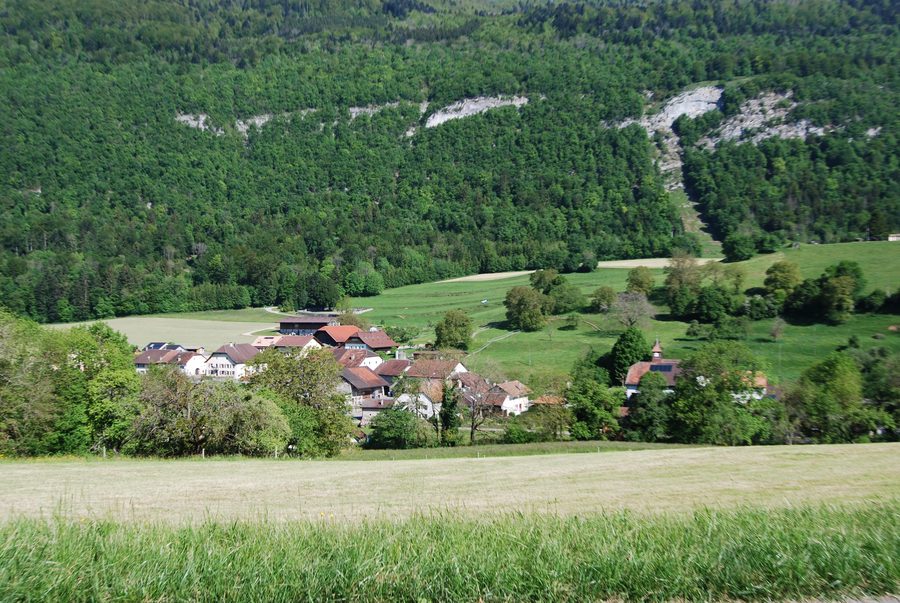 Vista di Vugelles-La Mothe nel Canton Vaud