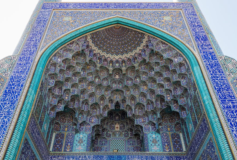 La moschea dello Shah a Isfahan