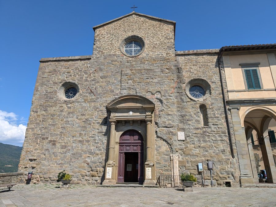 Veduta di Cortona in Toscana