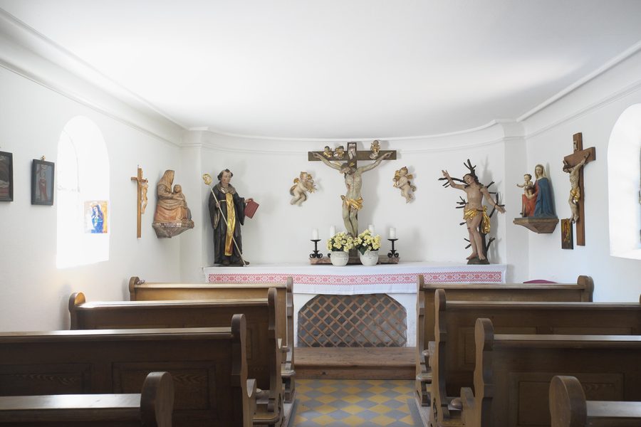 Cappella cattolica di Sant’Anna a Oedenstockach, una frazione di Putzbrunn nel circondario di Monaco