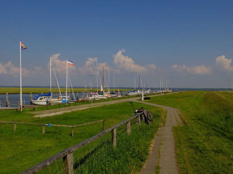 Paesaggio a Nordstrand nello Schleswig-Holstein