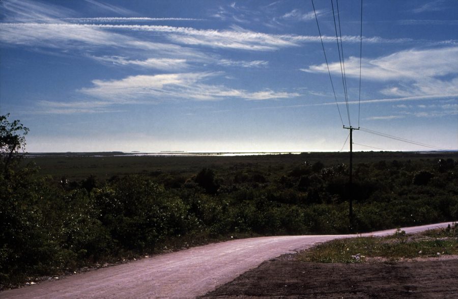Paesaggio costiero da qualche parte a Great Exuma