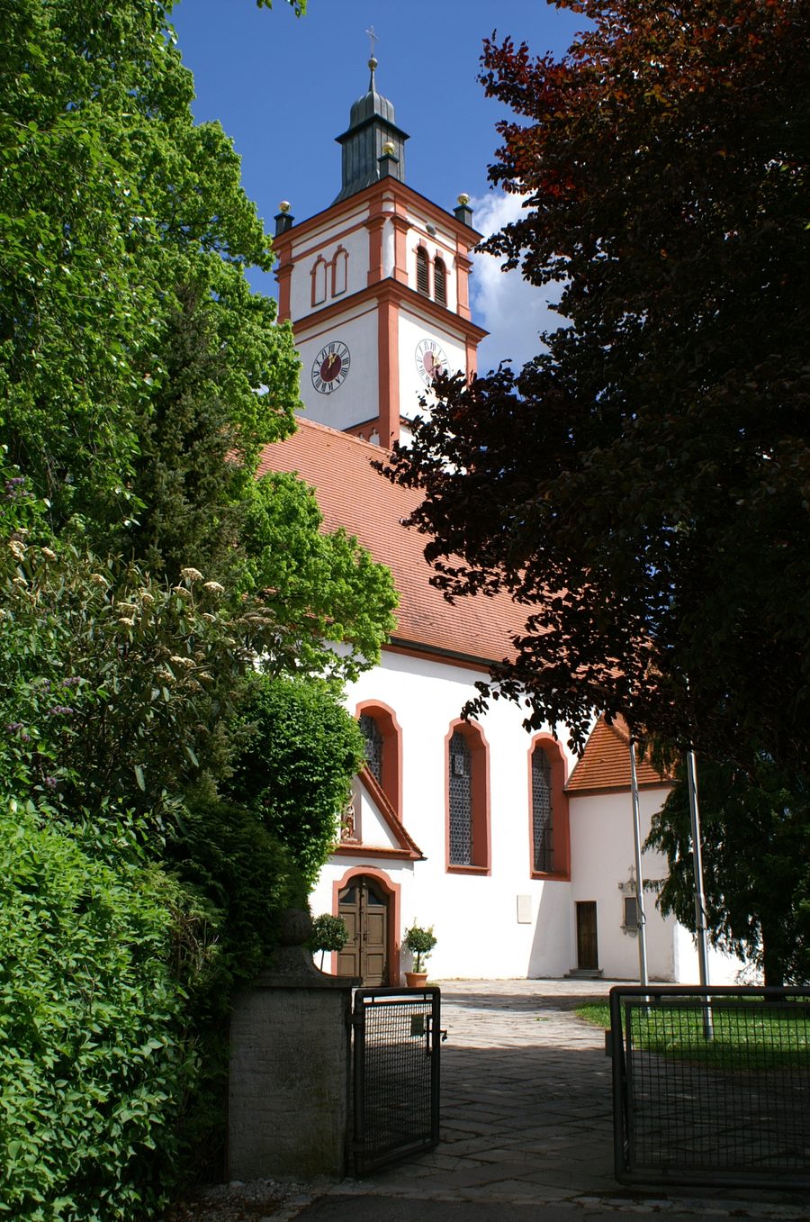 Chiesa parrocchiale di San Martino a Lamerdingen, vista da sud-ovest