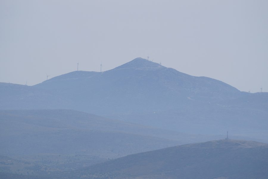 Vista del monte Mavrovouni in Argolide, Grecia