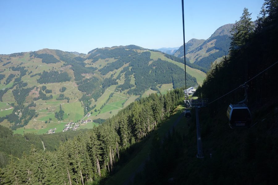 Vista dello Schattberg presso Saalbach-Hinterglemm nelle Alpi austriache