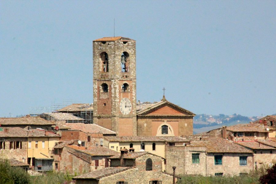 Panorama del Duomo a Colle Alta, Colle di Val d'Elsa, Toscana