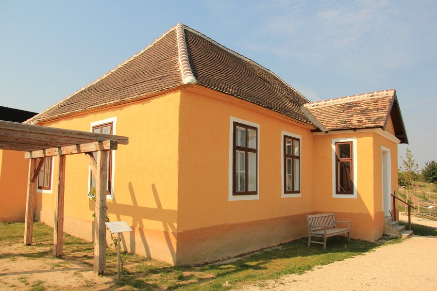 Vista del villaggio-museo di Niedersulz nel Weinviertel