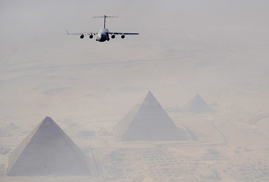 Piramidi e paesaggio nell’area del Cairo e di Giza