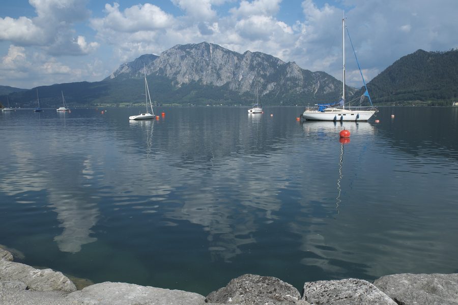Attersee presso Unterach am Attersee in Alta Austria