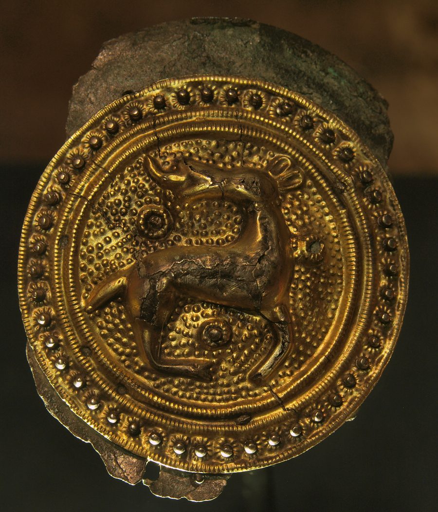 La fibula a disco di Tangendorf del periodo intorno al 300 d.C.