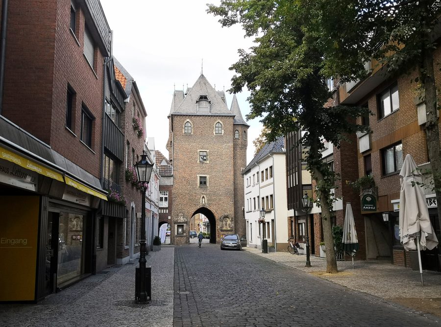 Porta cittadina a Kempen, circondario di Viersen, Renania Settentrionale-Vestfalia, Germania