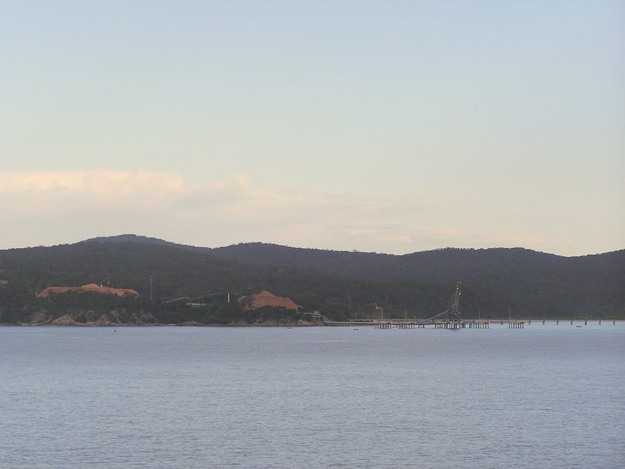 Vista su Twofold Bay presso Eden in Australia