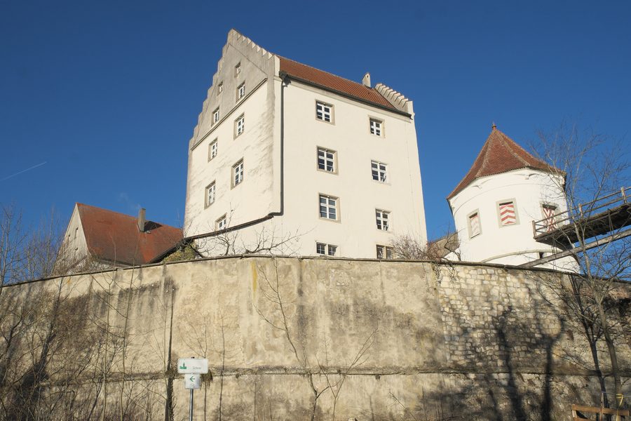 Castello di Scheer nel centro storico di Scheer nel circondario di Sigmaringen