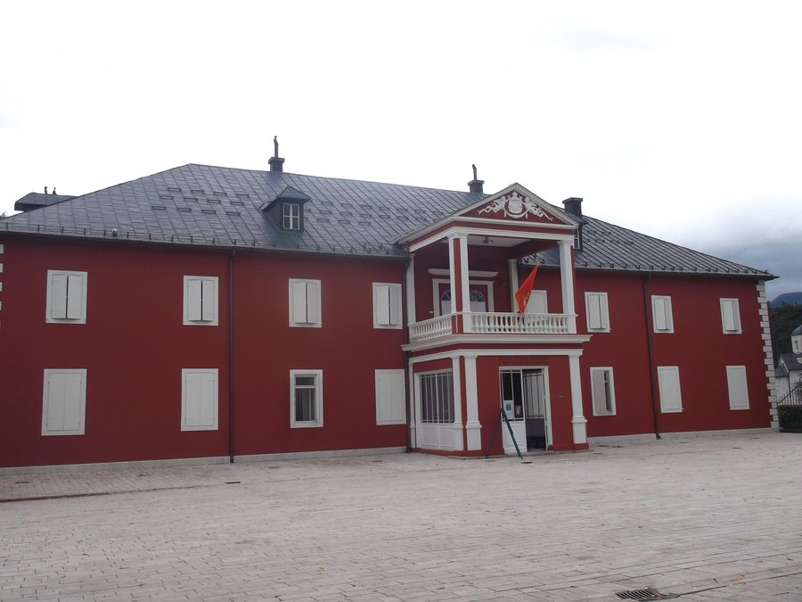 Panorama di Cetinje in Montenegro