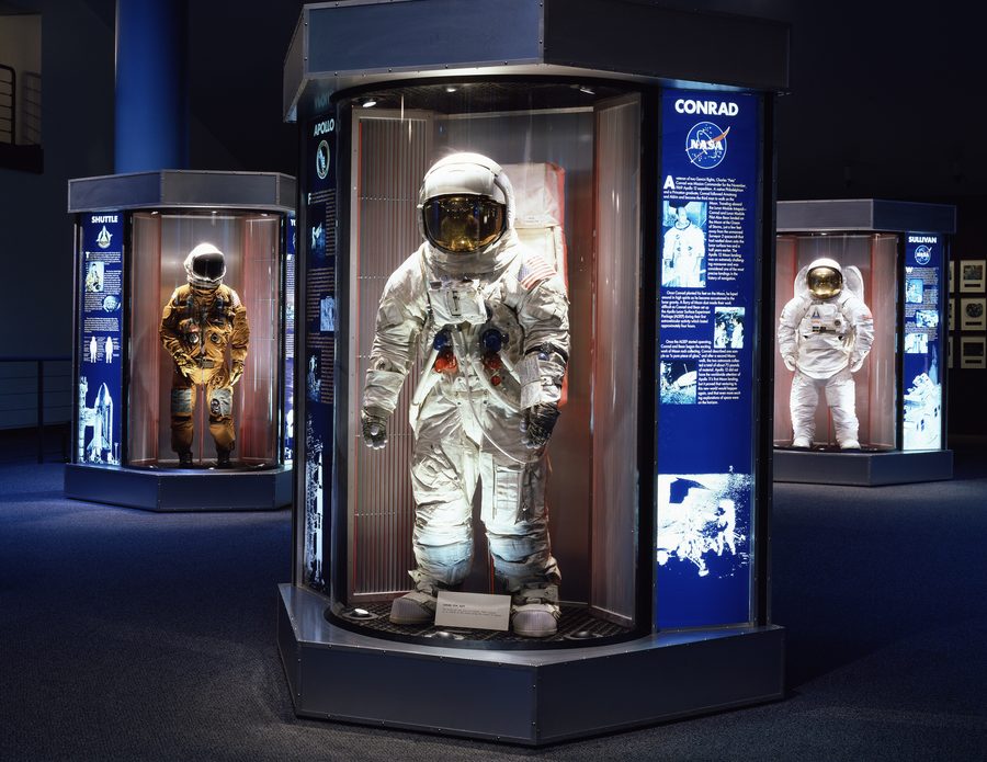 Tuta da astronauta al Lyndon B. Johnson Space Center a Houston, Texas