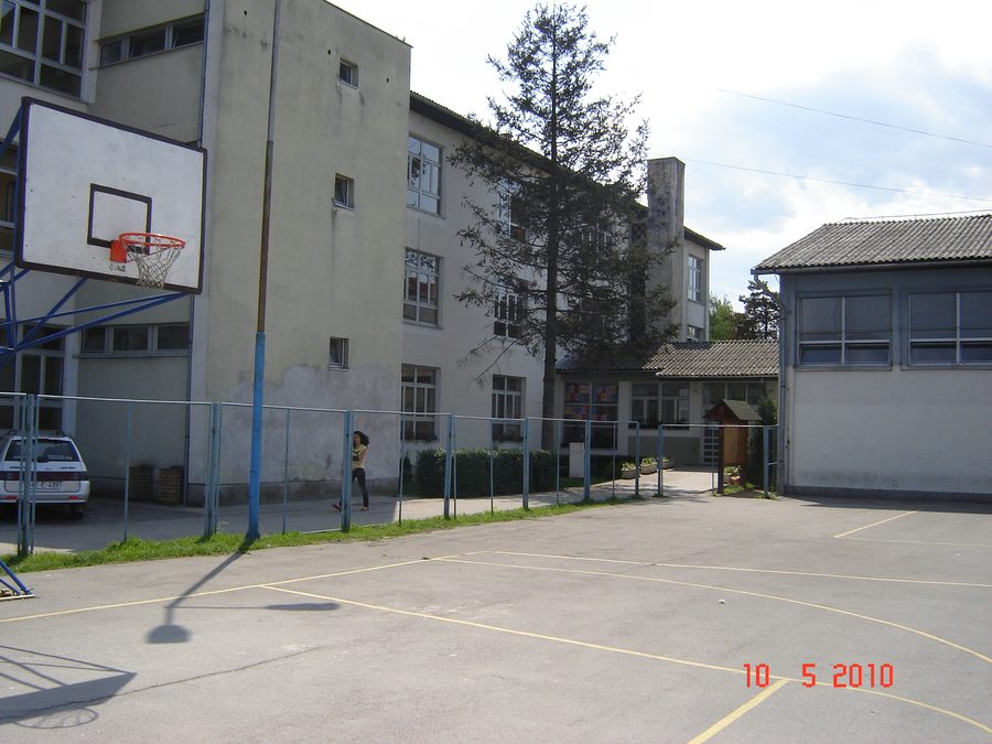 Vista di Brčko in Bosnia ed Erzegovina