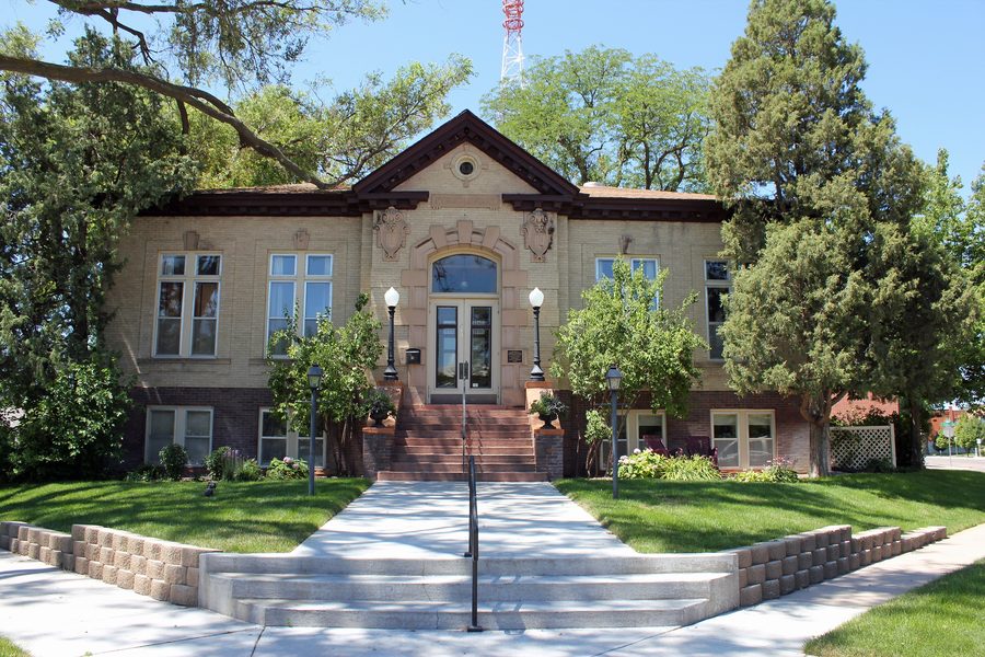 Edificio storico dell’ex Sterling Public Library a Sterling, Colorado