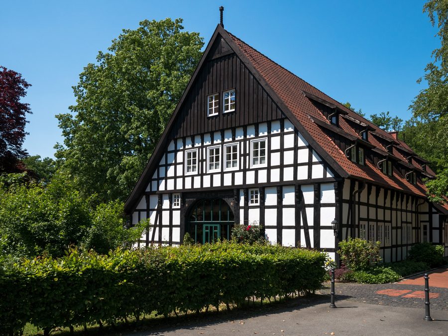 Casa a graticcio nel Grönenbergpark a Melle, Bassa Sassonia